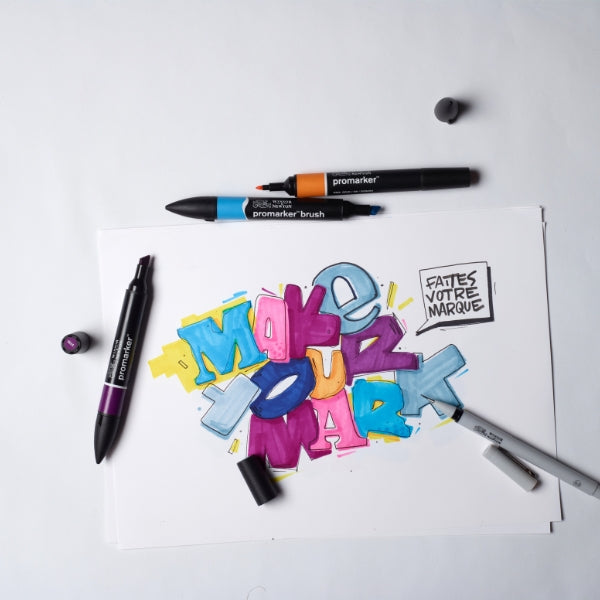 Winsor & Newton - ProMarker Mixed Set Modern Lettering Wallet 25+1