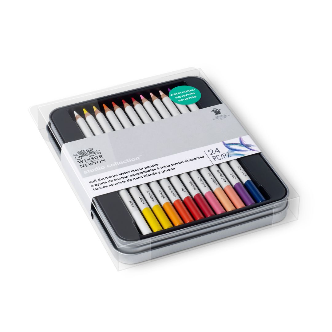 Winsor & Newton - Watercolour Pencil Tin 24x Assorted