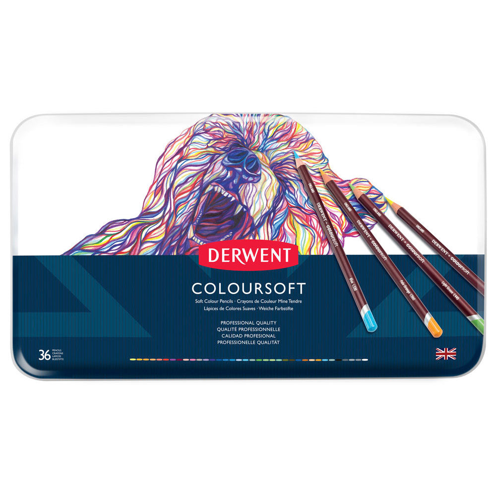 Derwent - ColieSoft Crayon - 36 Tin