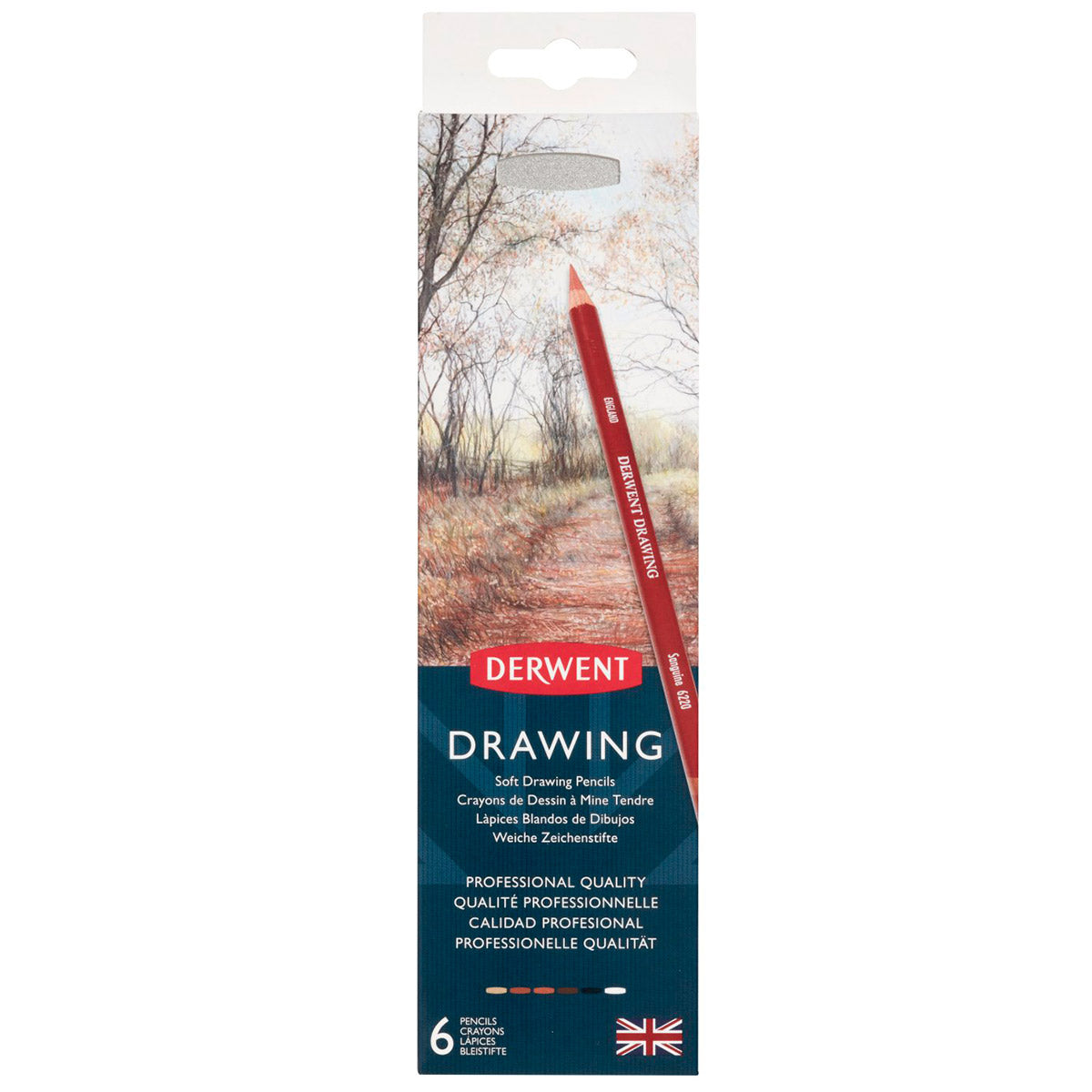Derwent - Drawing Pencil - 6 Tin