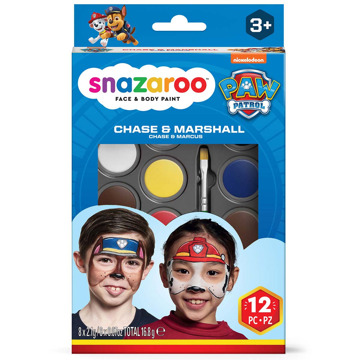 Snazaroo - Face Paint Kit - Paw Patrol Chase & Marshall