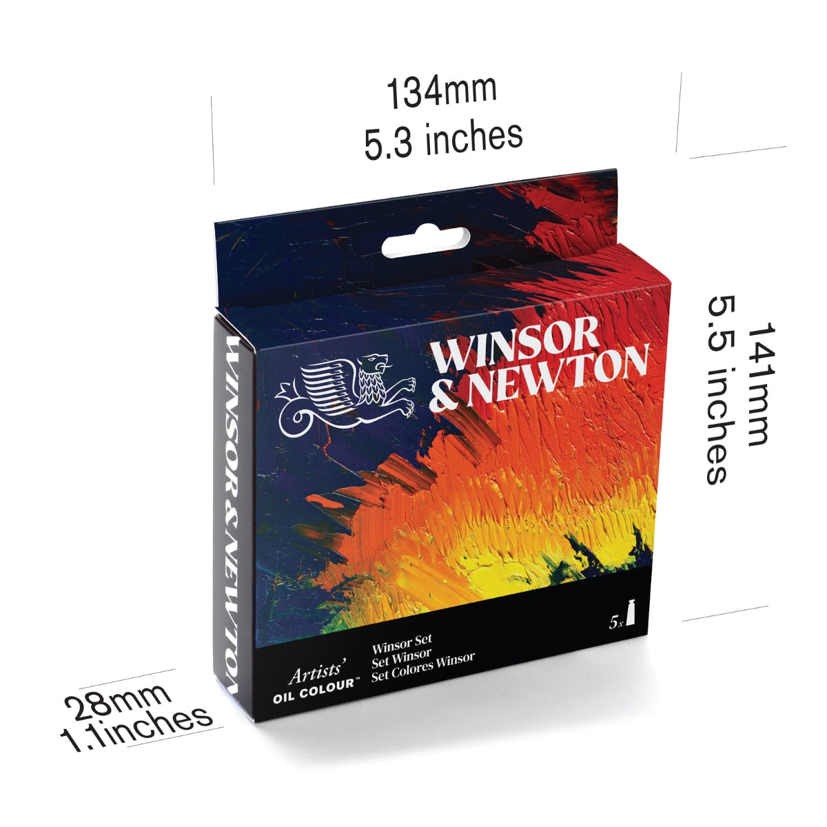 Winsor and Newton - Artists' Oil Colour - 5x37ml Tubes - Winsor Set