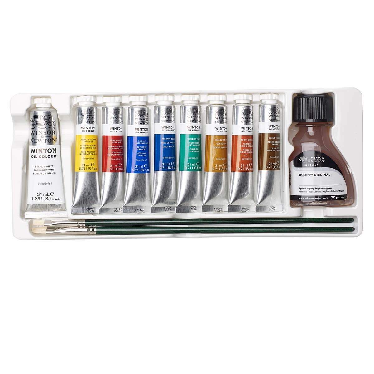 Winsor and Newton - Winton Oil Colour - 1x37ml, 8x21ml + Stuidio Set