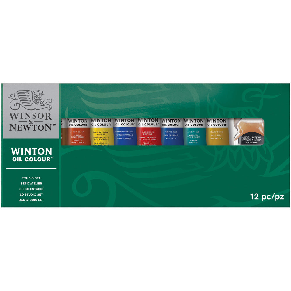Winsor and Newton - Winton Oil Colour - 1x37ml, 8x21ml + Stuidio Set
