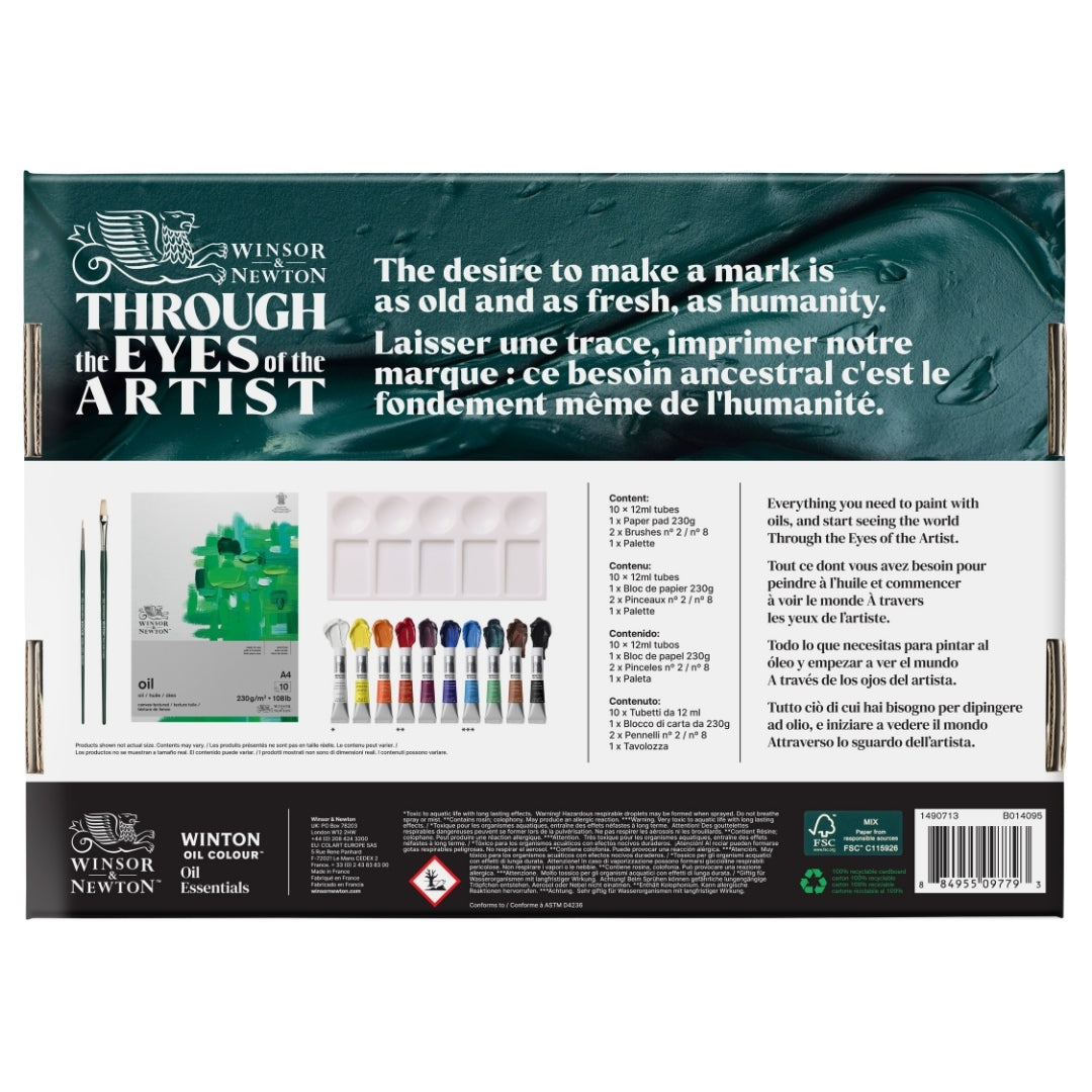 Winsor & Newton - Winton Oil Paint 14 Peice Set 10x12ml tubes