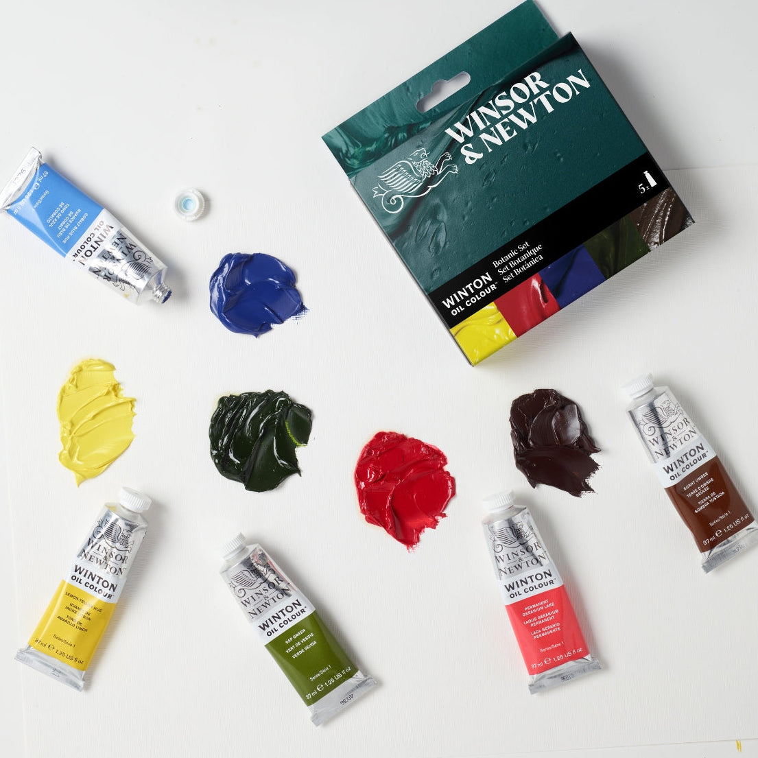 Winsor and Newton - Winton Oil Colour - 5x37ml - Botanic set