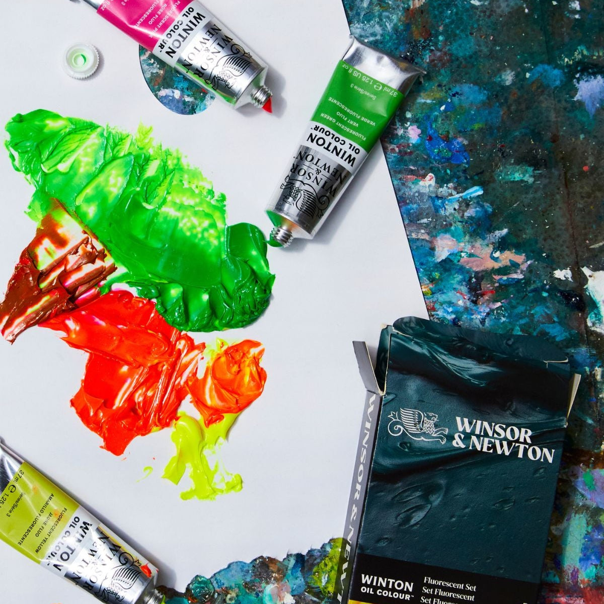 Winsor and Newton - Winton Oil Colour - 3x37ml - Fluorescent set