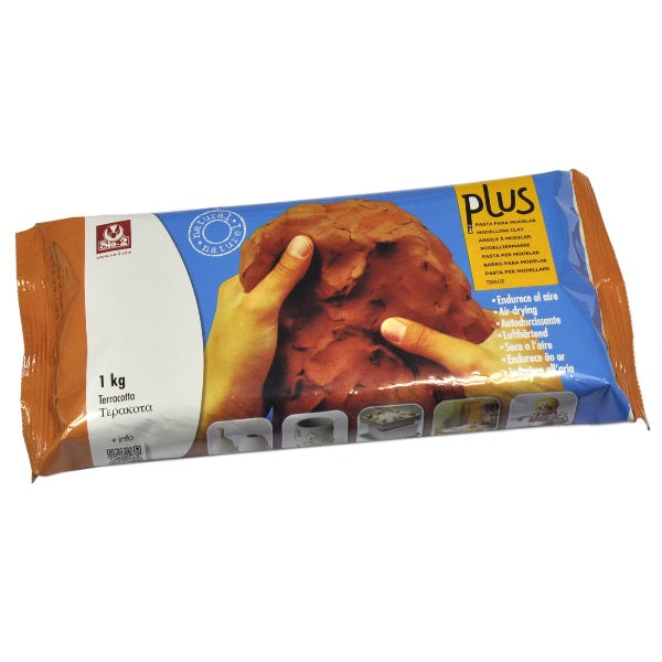SIO Plus - argilla ad asciugatura ad aria - 1 kg - teracotta