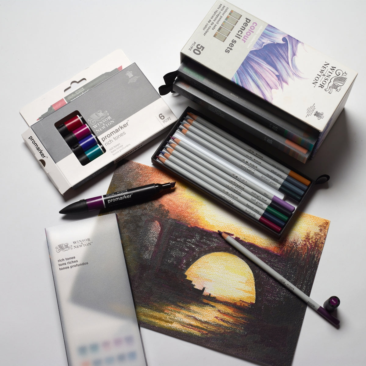 Winsor Newton - Studio Collection Colour Pencils Set of 50