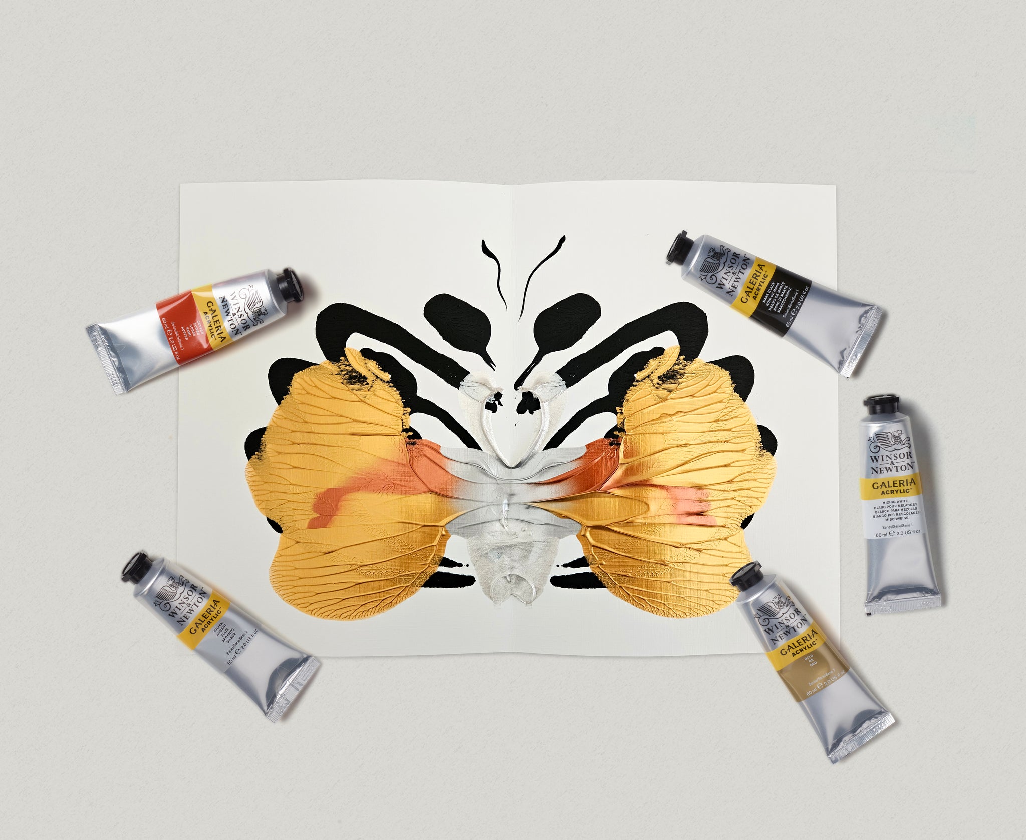 Winsor and Newton - Galeria Acrylic 5x60ml Tubes Metallic Set