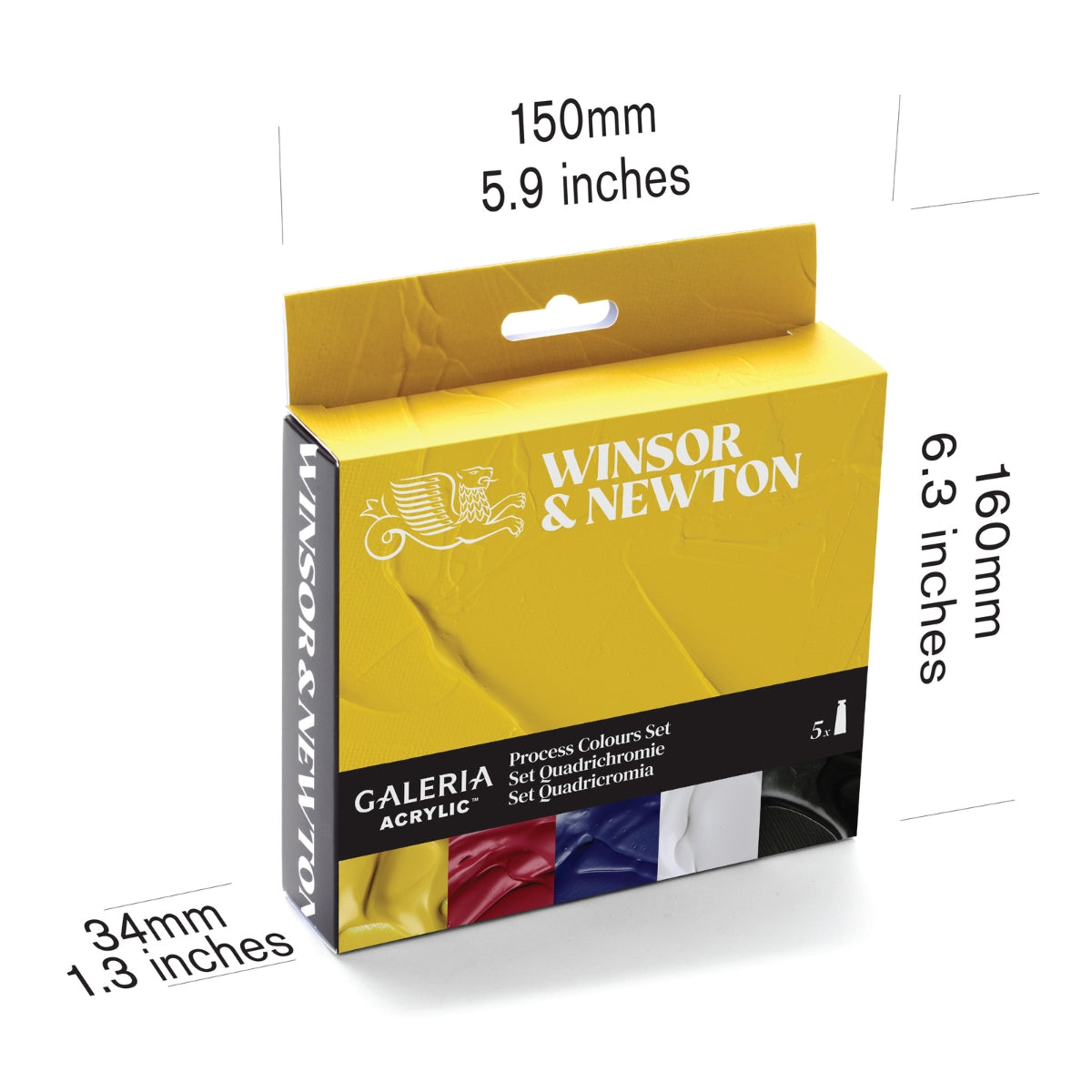 Winsor and Newton - Galeria Acrylic 5x60ml Tubes Process Set