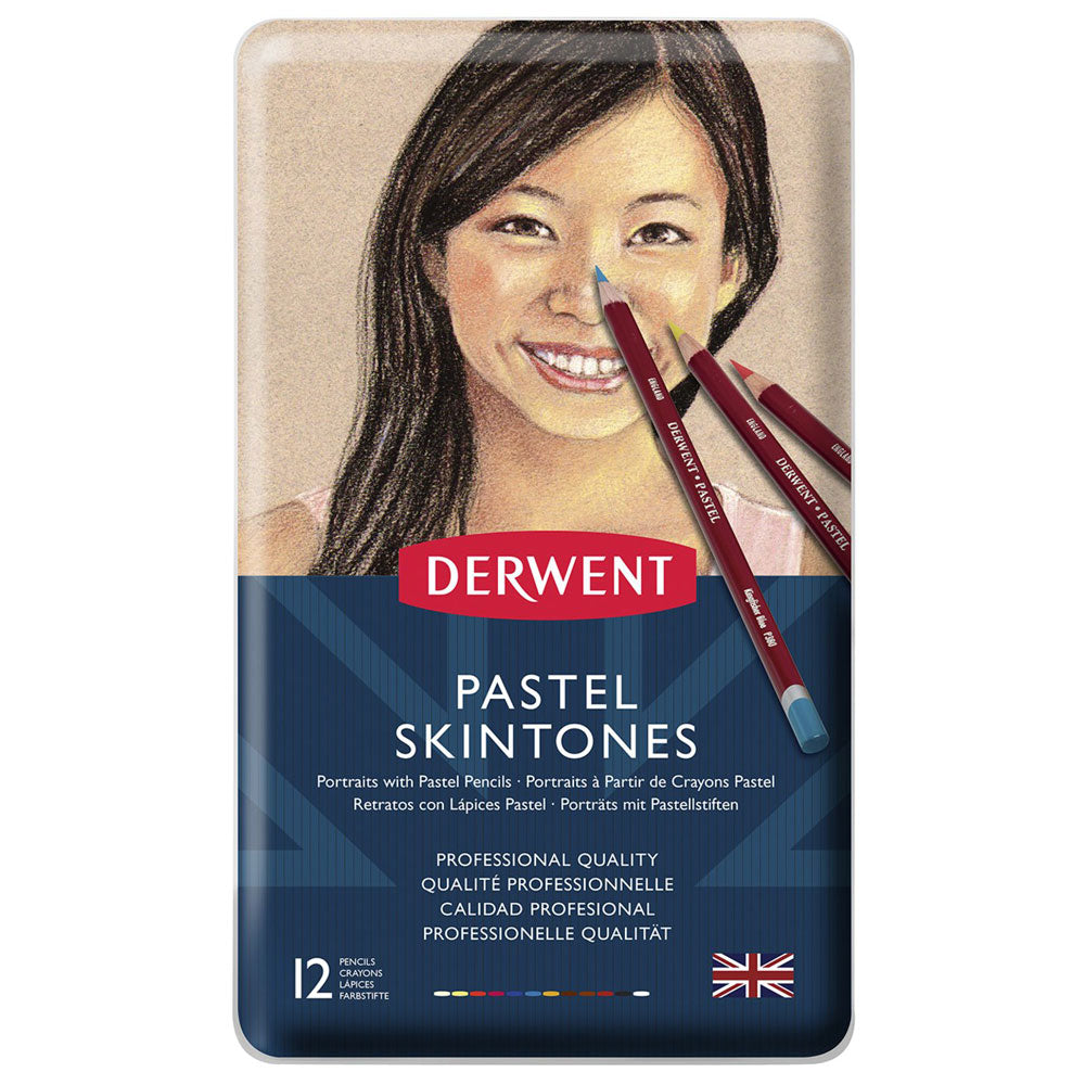 Derwent - Crayon pastel - Skintones - 12 Tin