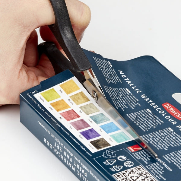 Derwent - Watercolour  Paint Pan Metallic 12 Set
