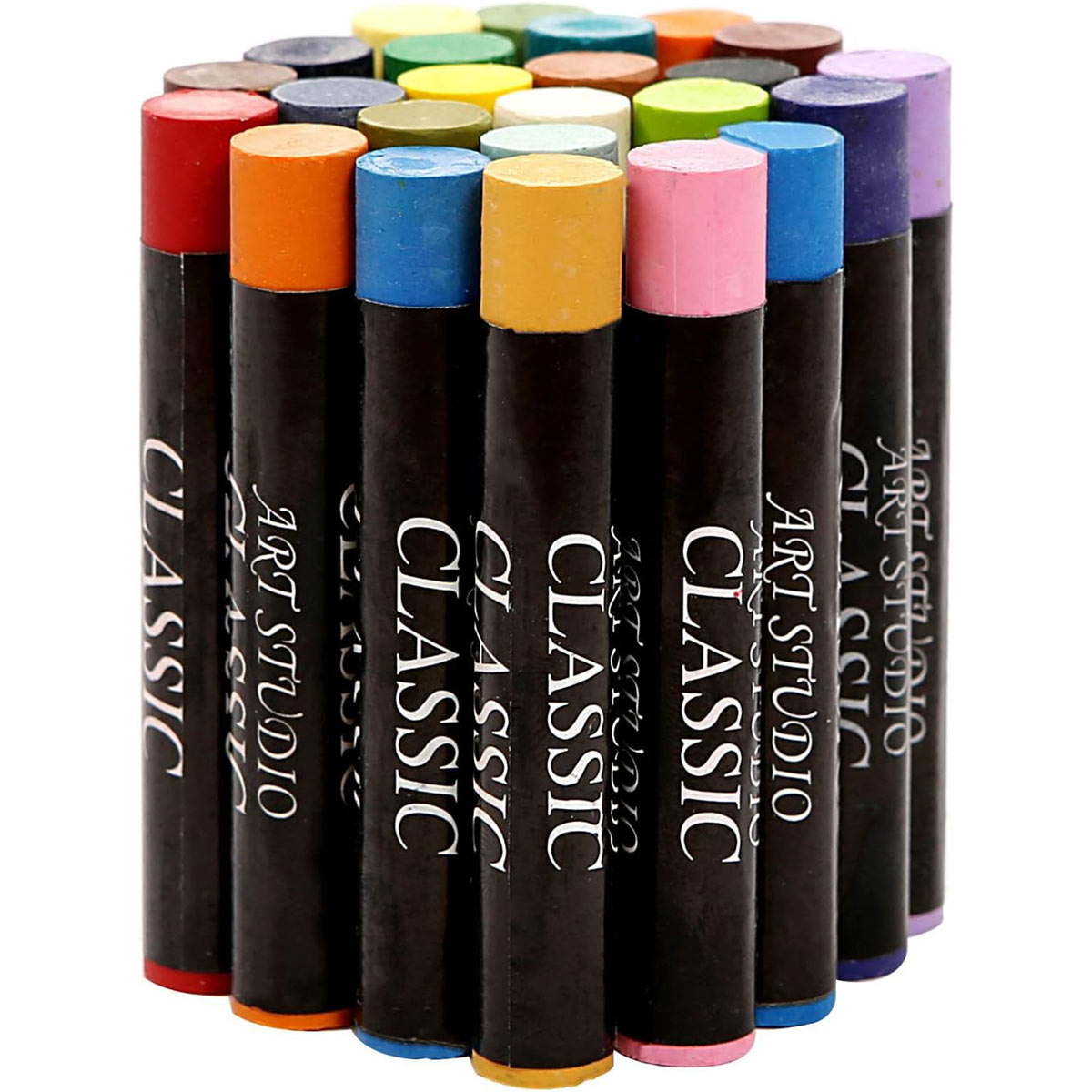 Elemente gemischte Medien Staffelei Set mit Acrylfarben und Ölpastellf