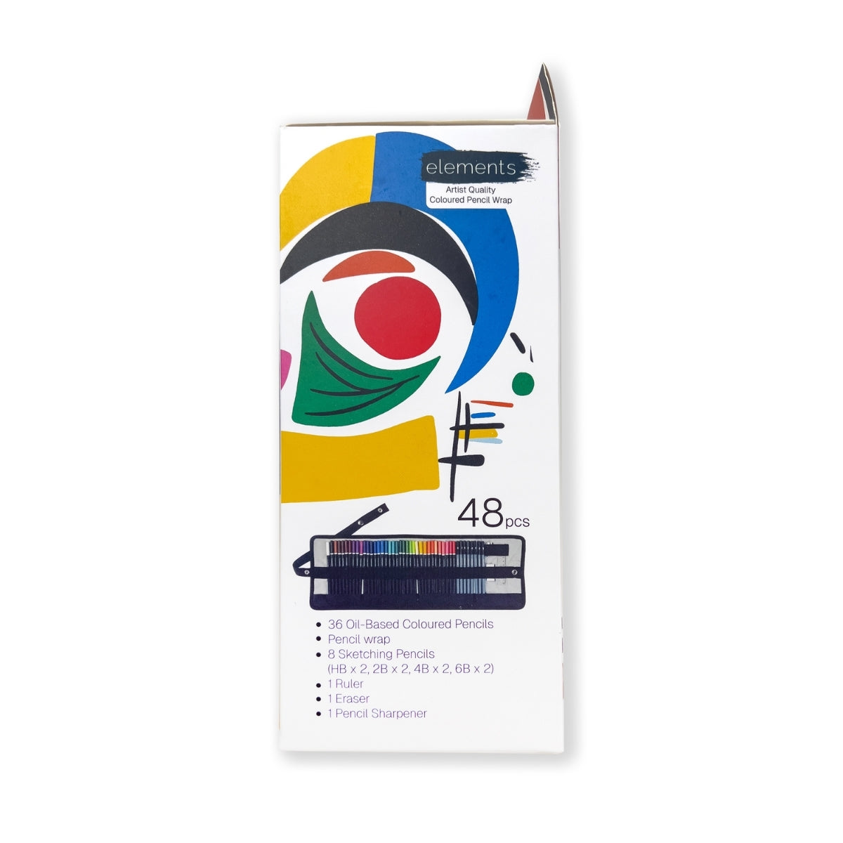 Elementi - set di avvolgimento a matita da 48 pezzi