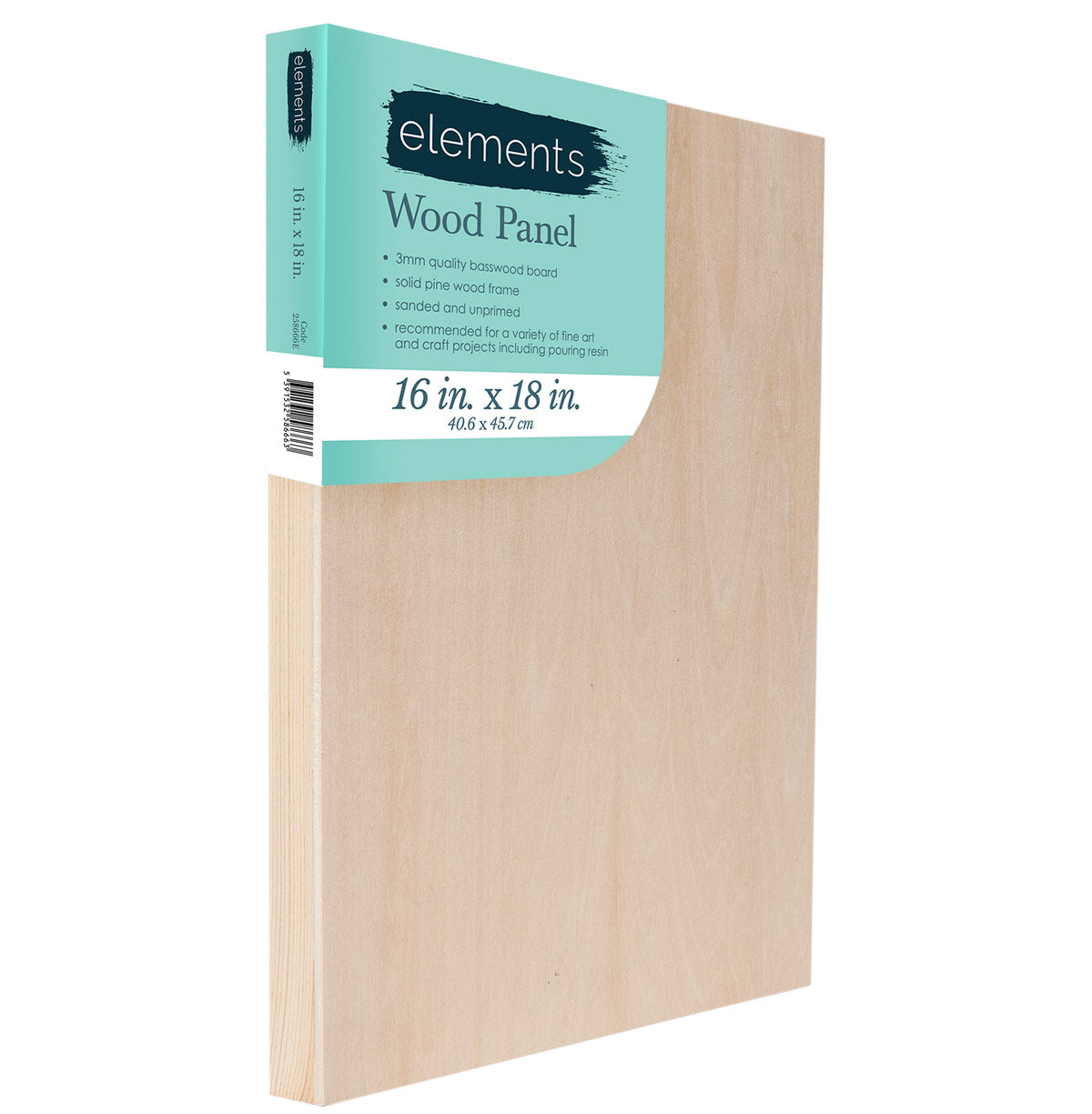 Elements Wooden Painting Panel Board - 16x18" - 40x45cm