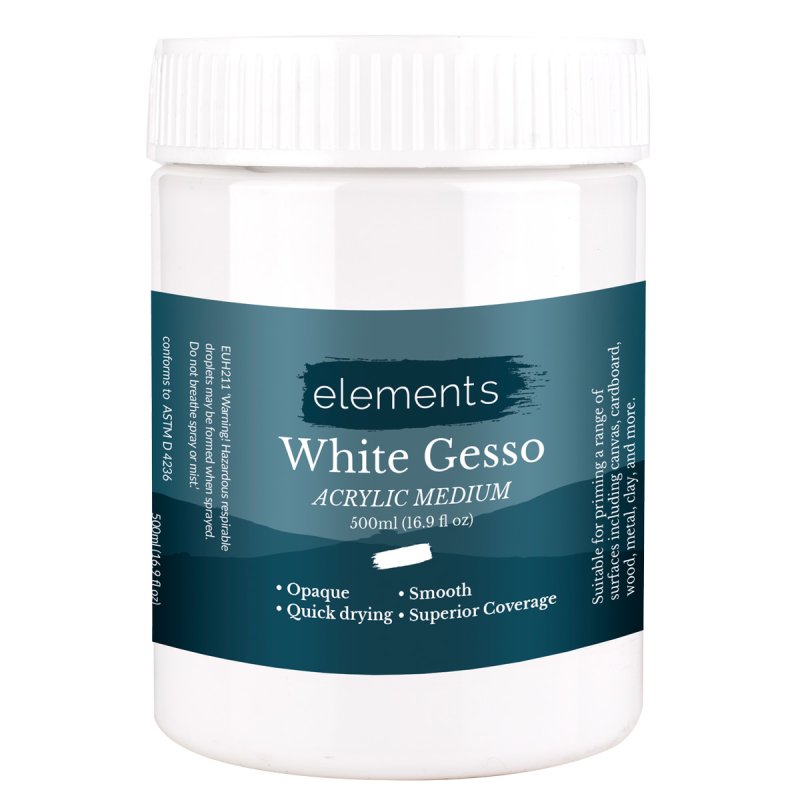 Elemente weiße Gesso 500 ml