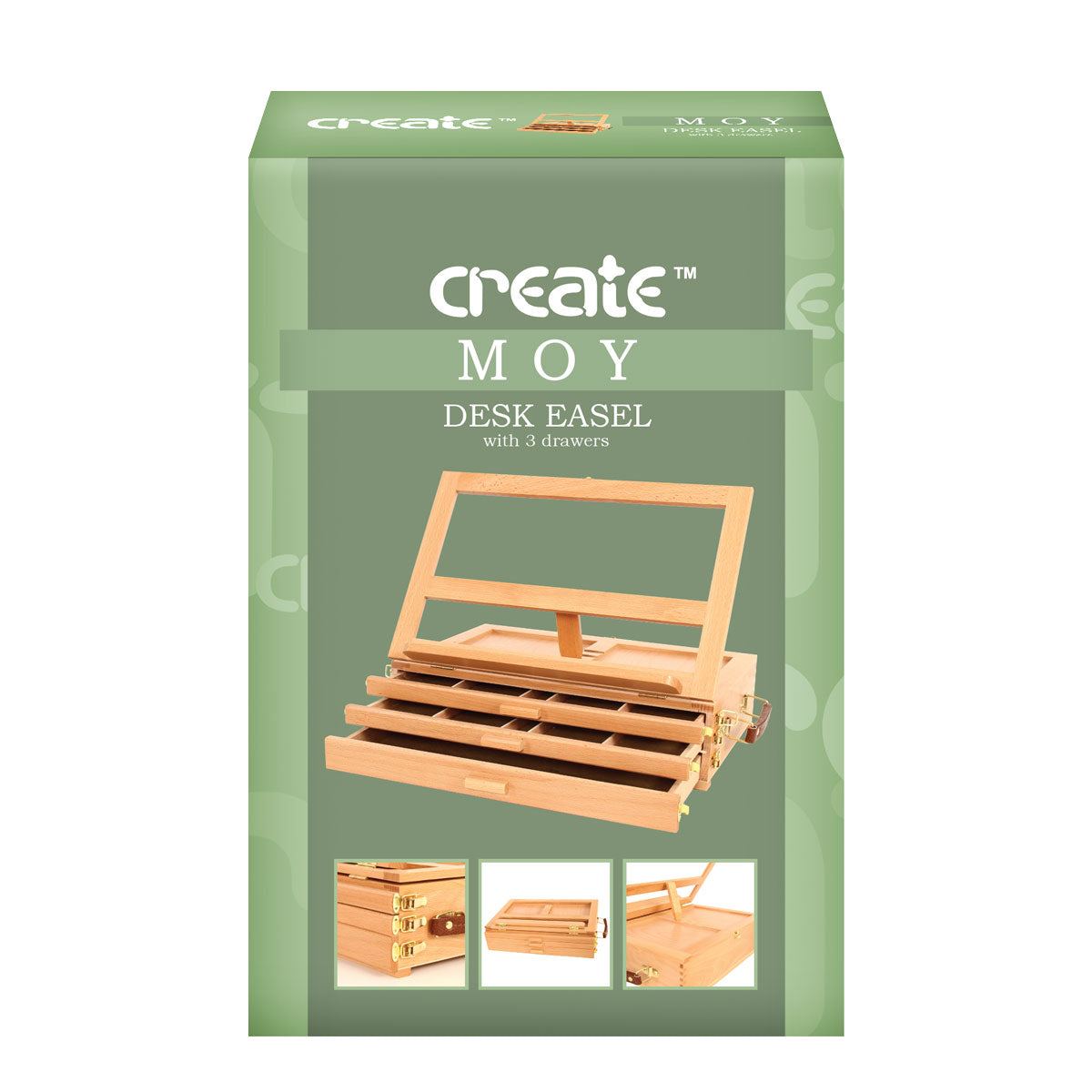 Erstellen - Moy 3 Schubladenschreiber -Box Trailsel