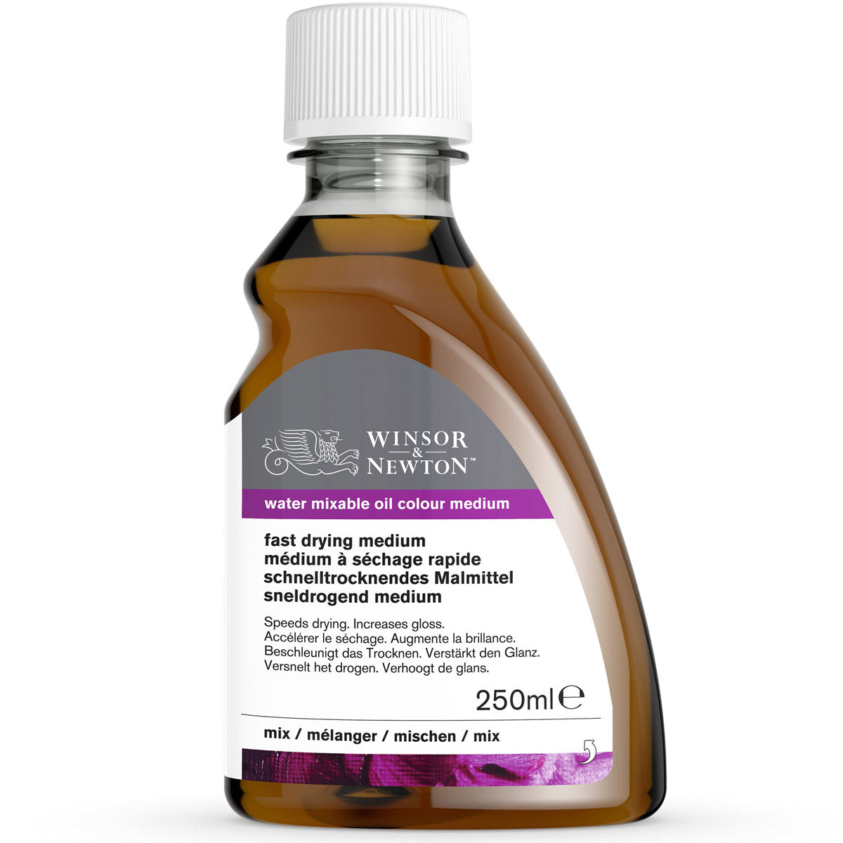 Winsor e Newton - Medium per asciugatura rapida miscelabile d'acqua - 250 ml