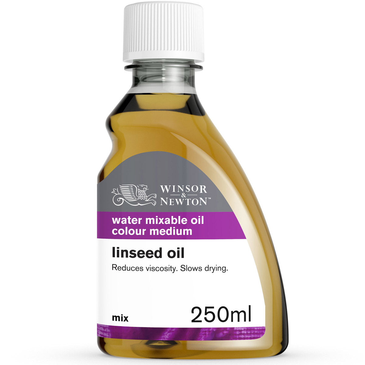 Winsor e Newton - Olio di semi di lino miscelabile d'acqua - 250 ml