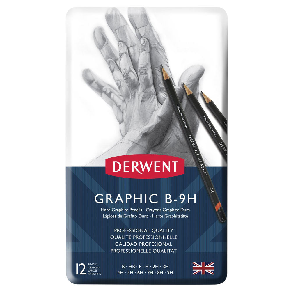 Derwent - Graphic Hard (Technical) Pencil - 12 Tin