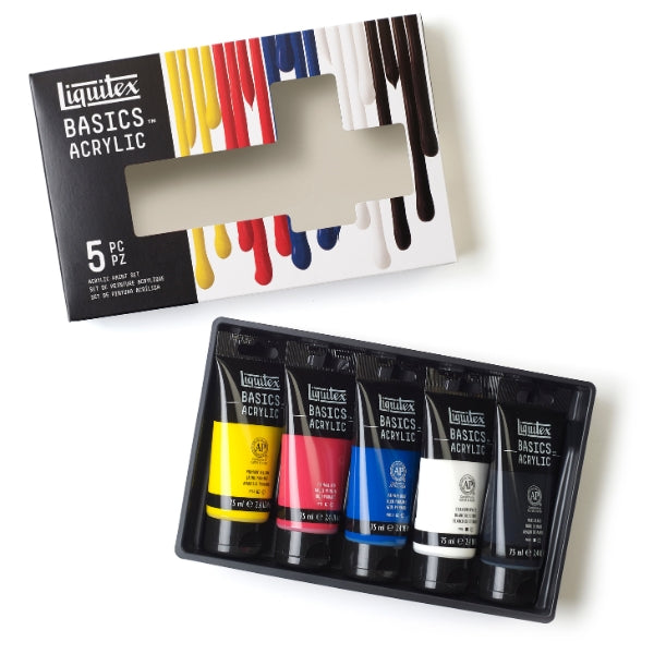 Liquitex - Basics Acrylic Paint Set 5X75ml