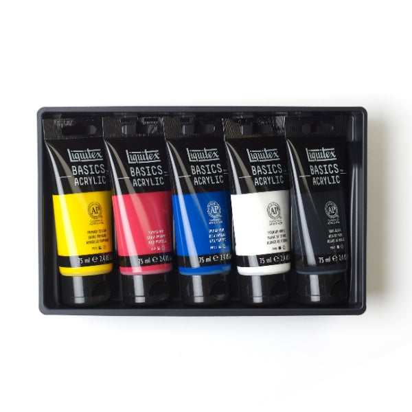 Liquitex - Basics Acrylic Paint Set 5X75ml