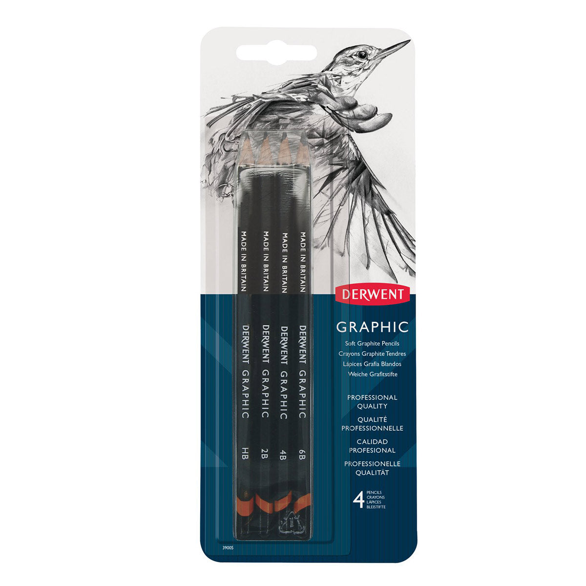 Derwent - Blister 4 Pack - Graphic Pencil Sketching