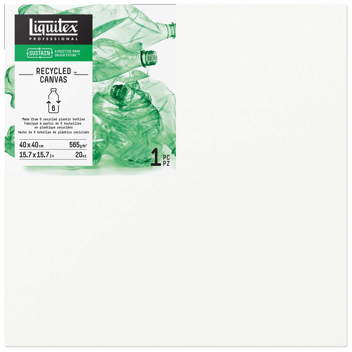 Liquitex Recyceltes Canvas - Deep Edge - 40x40cm - 16x16"
