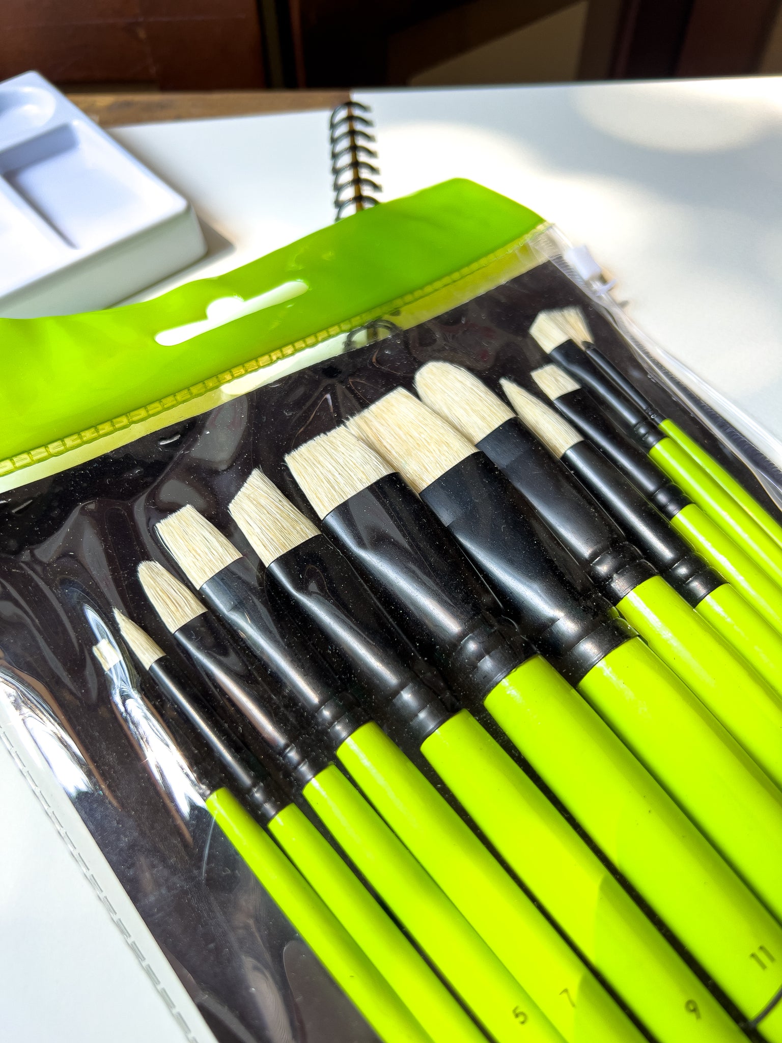 Create Green Long Handle Oil Brush Pack of 12