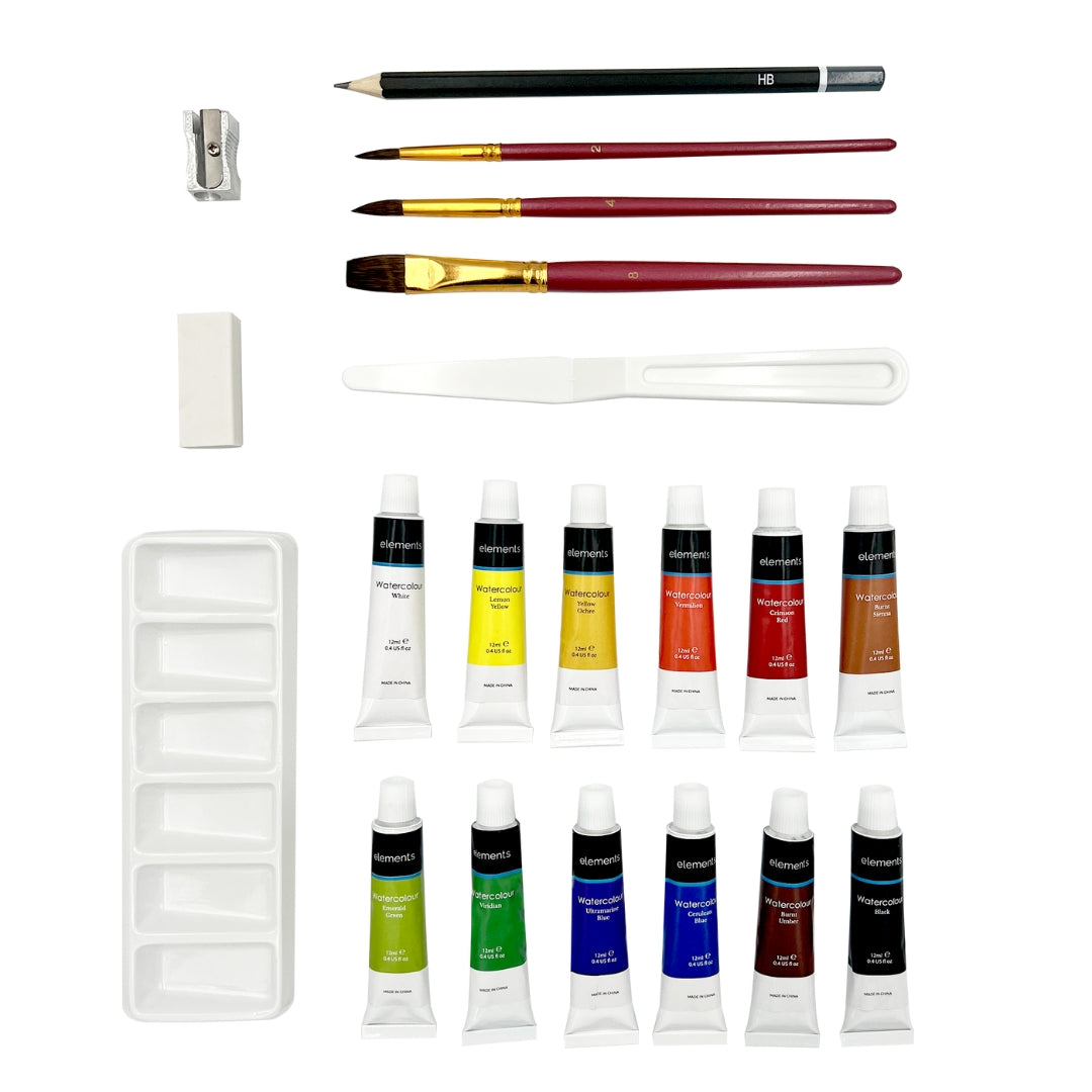 Elements Watercolour Complete Art Set with Pad