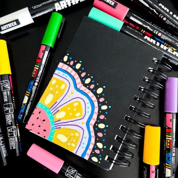 Elements - Artifex Acrylic Paint Markers 8x 5-6mm Pastel set