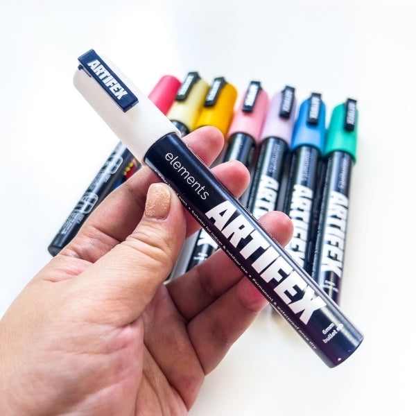 Elements - Artifex Acrylic Paint Markers 8x 5-6mm Pastel set