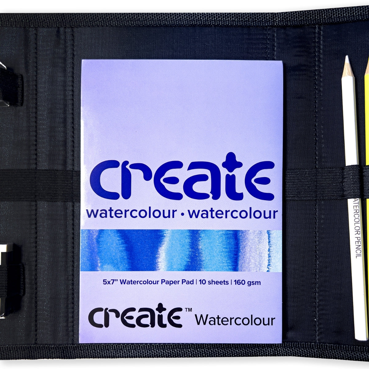 Create - Watercolour  Painting & Sketching Travel Bag 28 piece Set