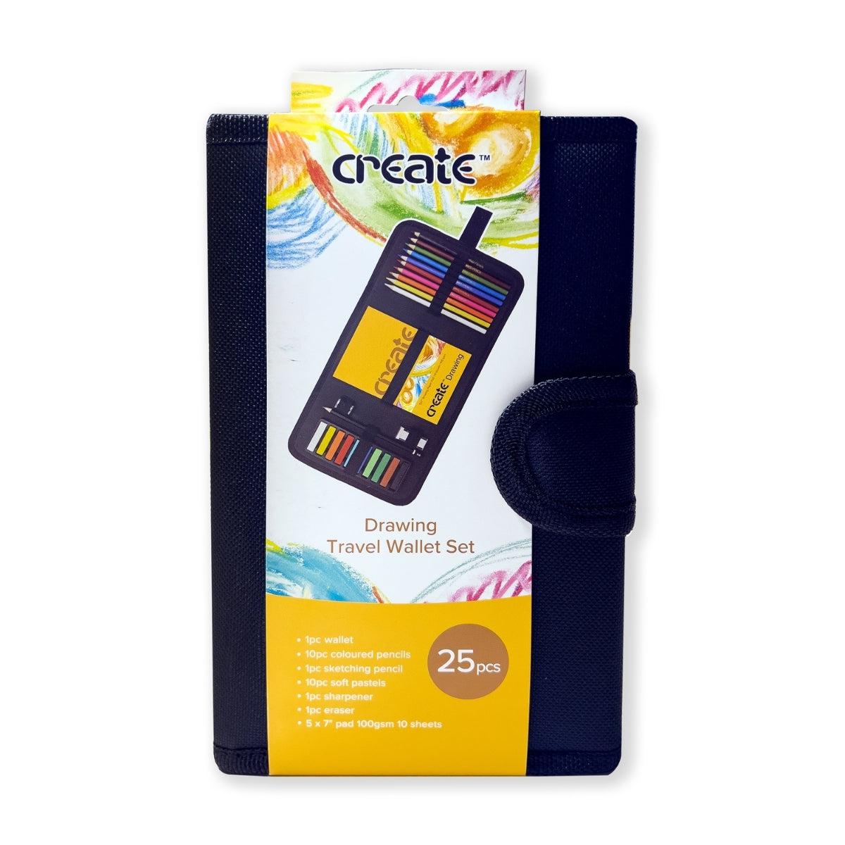 Create - Drawing & Sketching Travel Bag 25 piece Set