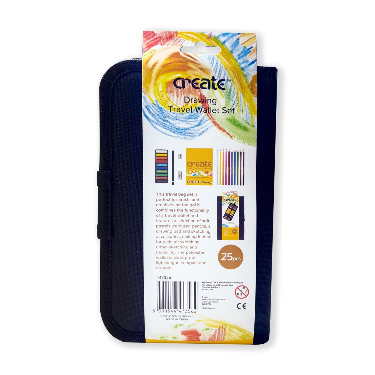 Create - Drawing & Sketching Travel Bag 25 piece Set