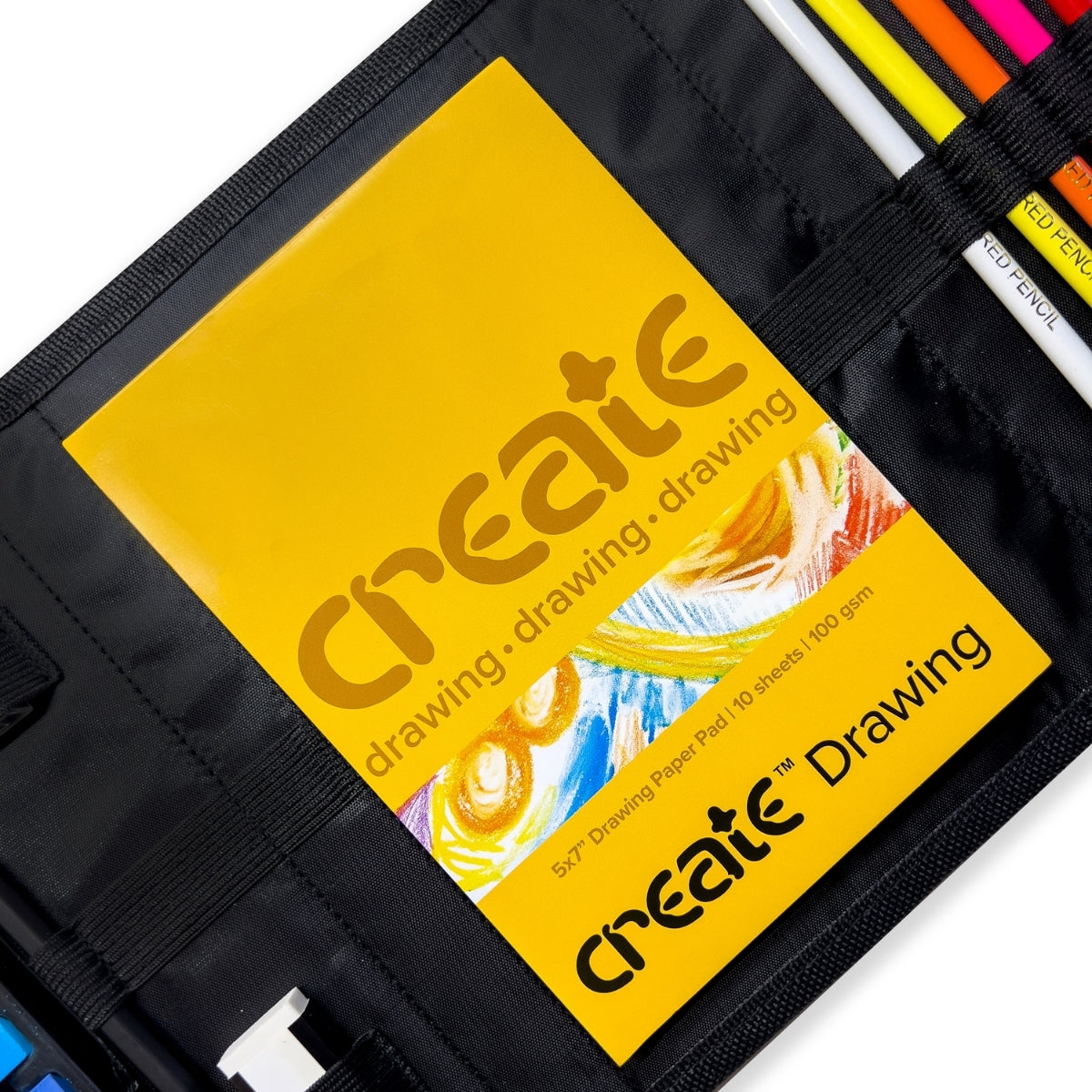 Create - Drawing & Sketching Travel Bag 25 piece Set