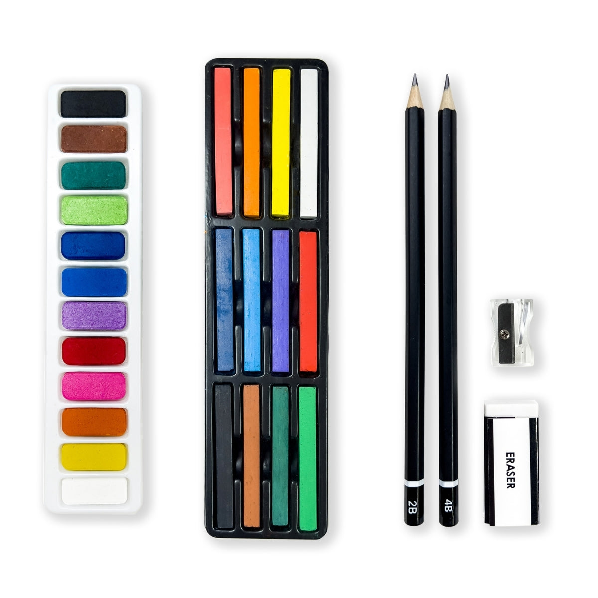 Elements - Mixed Media Travel Bag 100 piece Set with A Frame Table Easel