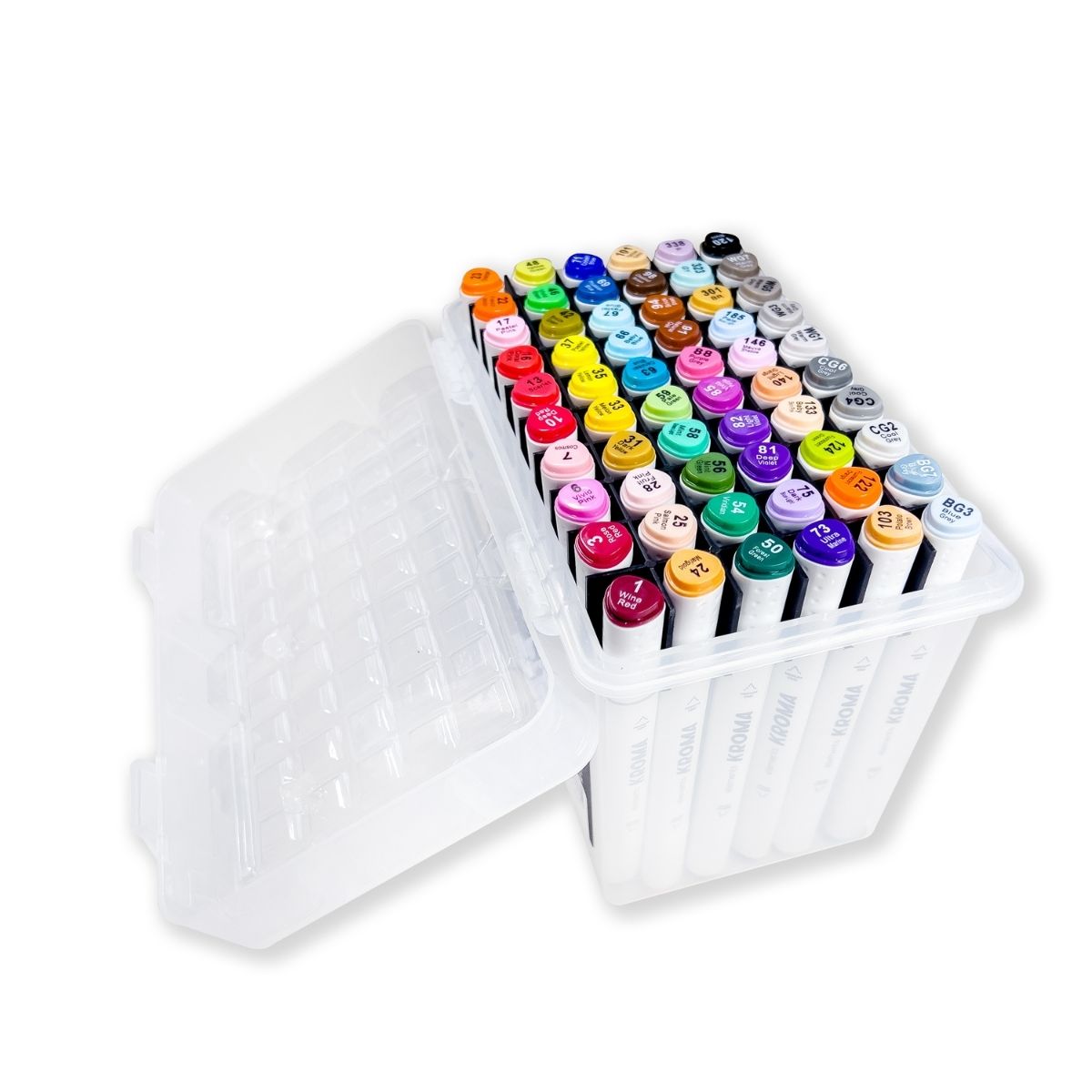 Elements - Alcohol Markers - Kroma 60 piece Set with Storage Box