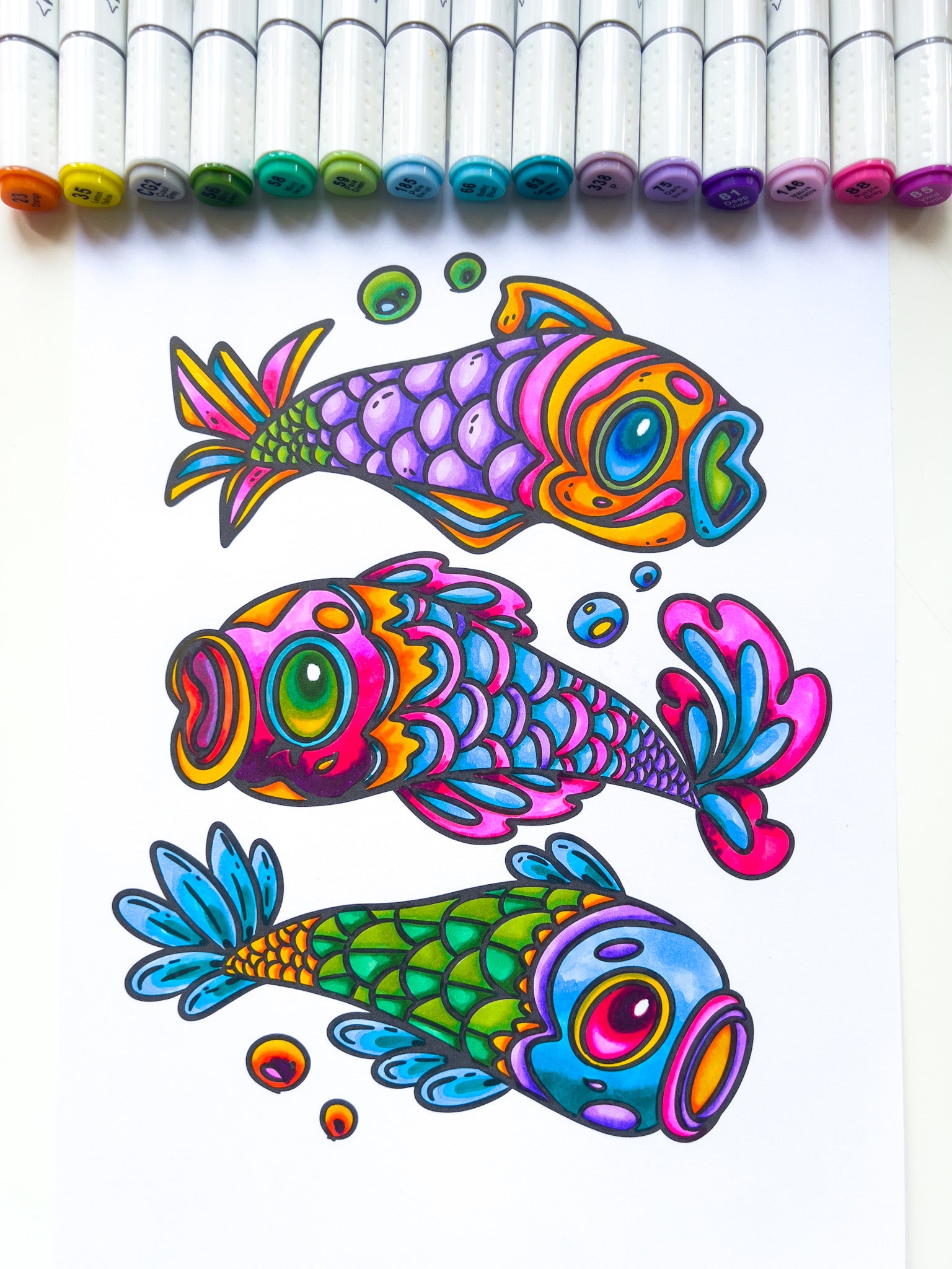 Elements - Alcohol Markers - Kroma 60 piece Set with Storage Box