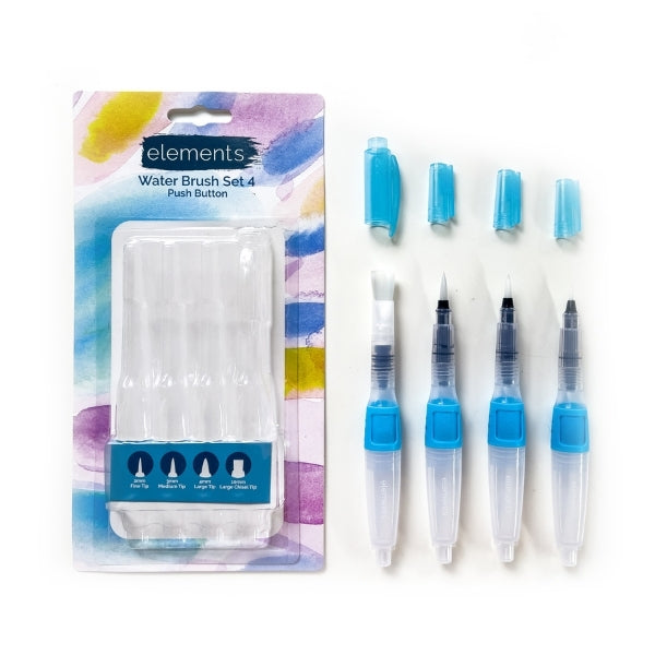 Elements - Push Button Waterbrush 4x