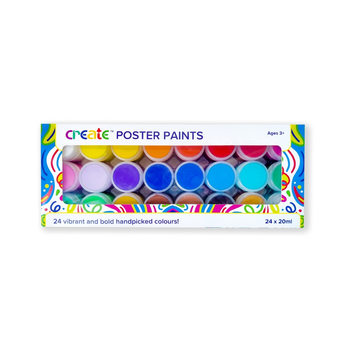 Create - Poster Paint Set - 24 x 20ml Pots