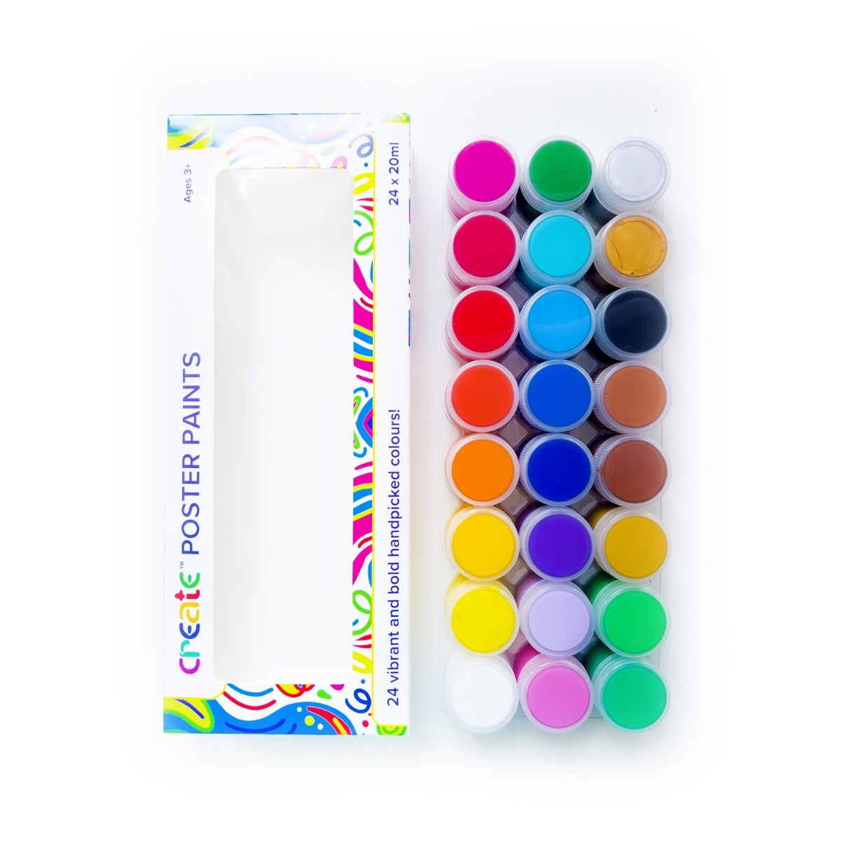 Create - Poster Paint Set - 24 x 20ml Pots