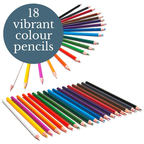 Éléments - Box coffre en bois d'art crayon à crayons 54