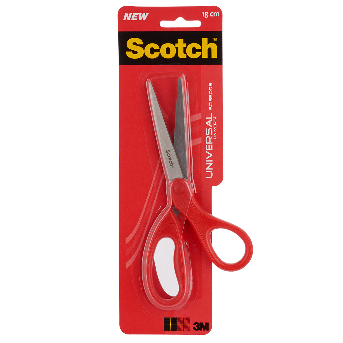 Scotch - forbici per adulti universali rosso 18 cm