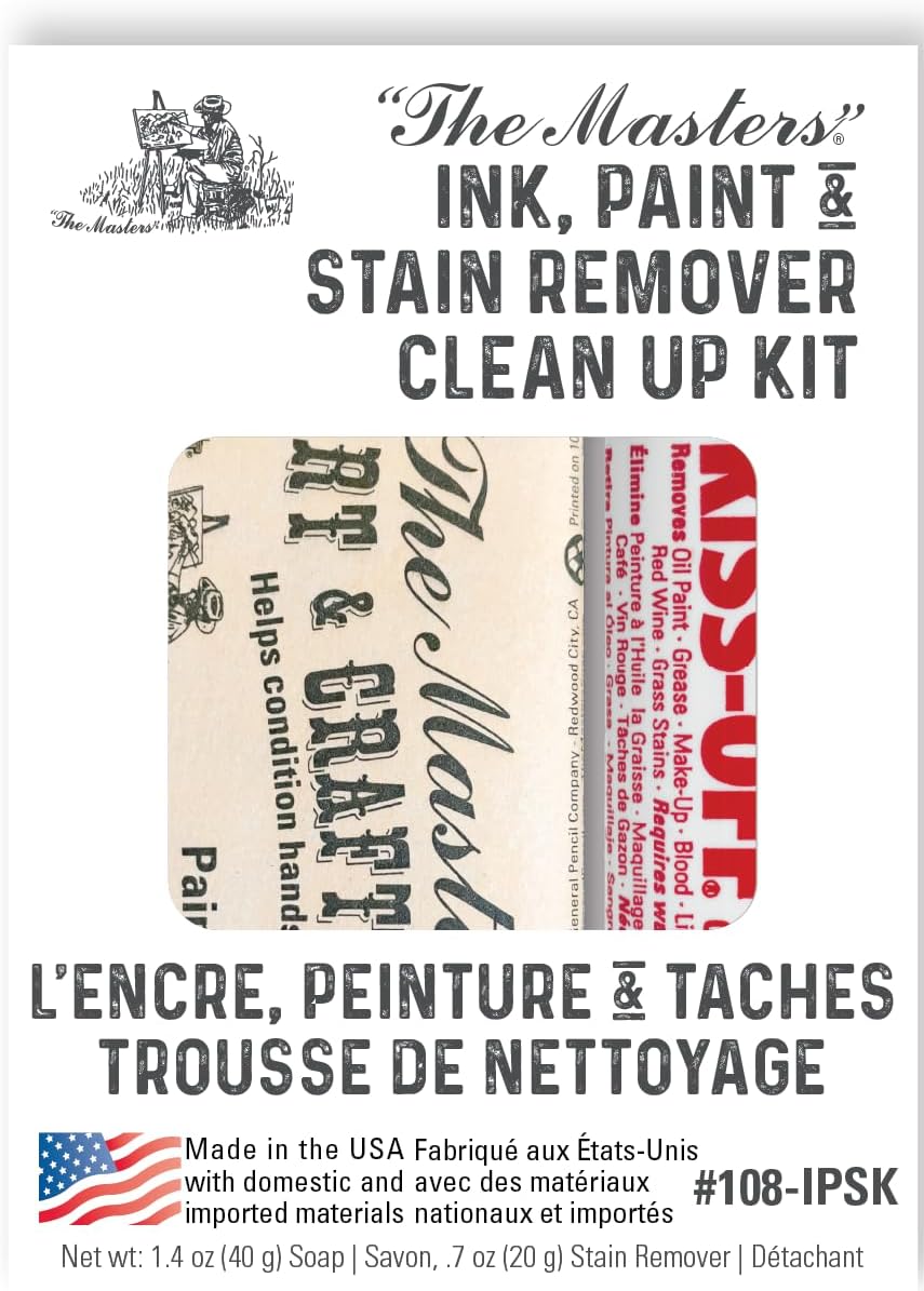 Masters Clean Up Kit - Ink, Paint, and Stain with Kiss Off