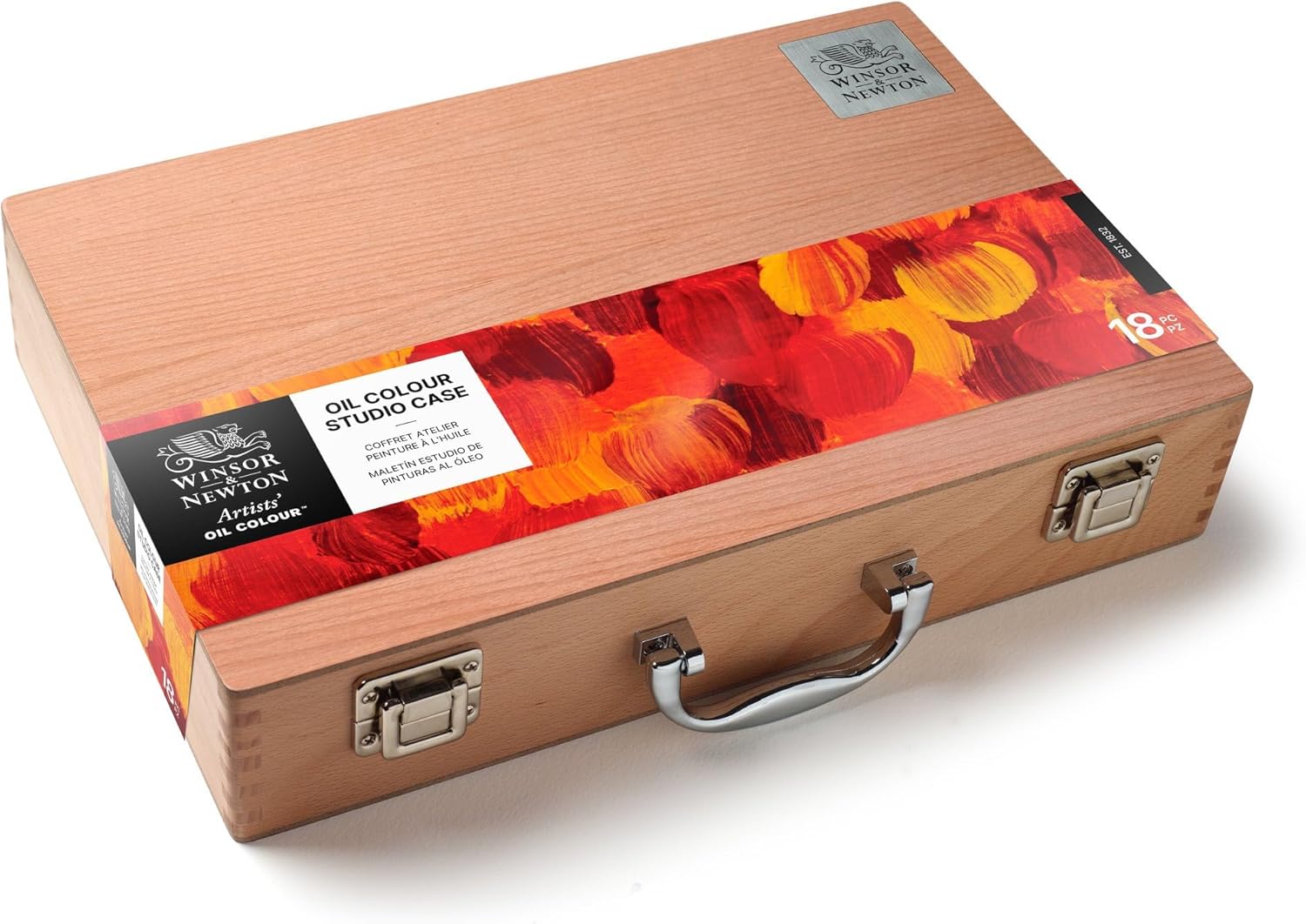 Winsor and Newton - Artists' Oil Colour - Wooden Box Studio Set