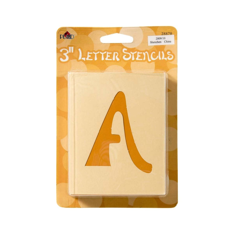 Plaid - Letter & Number Stencils - Swashbuckle lettertype 3 inch