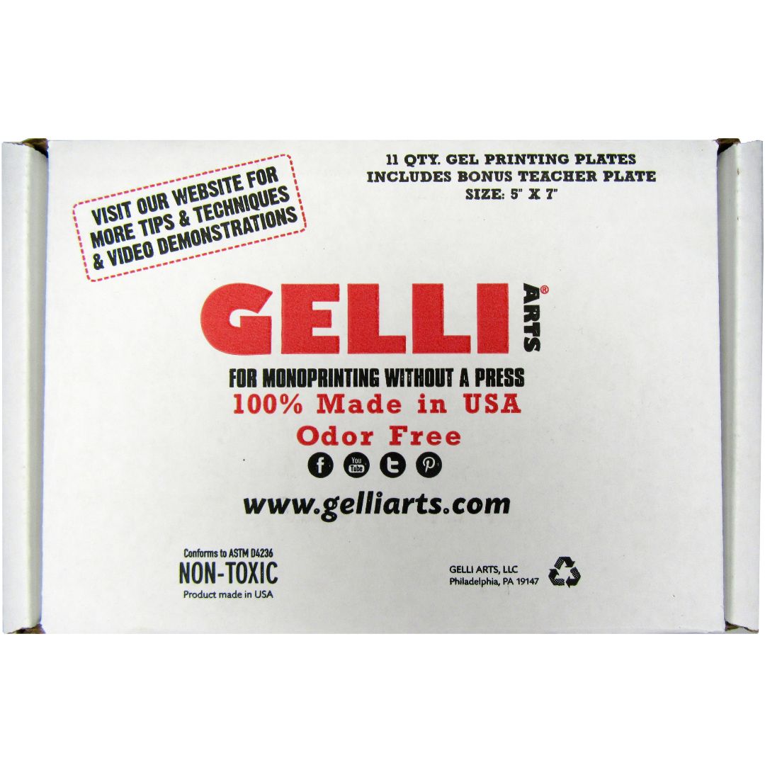 Gelli Arts - Gel Printing Plate 5" x 7" - Class Pack 11 Plates
