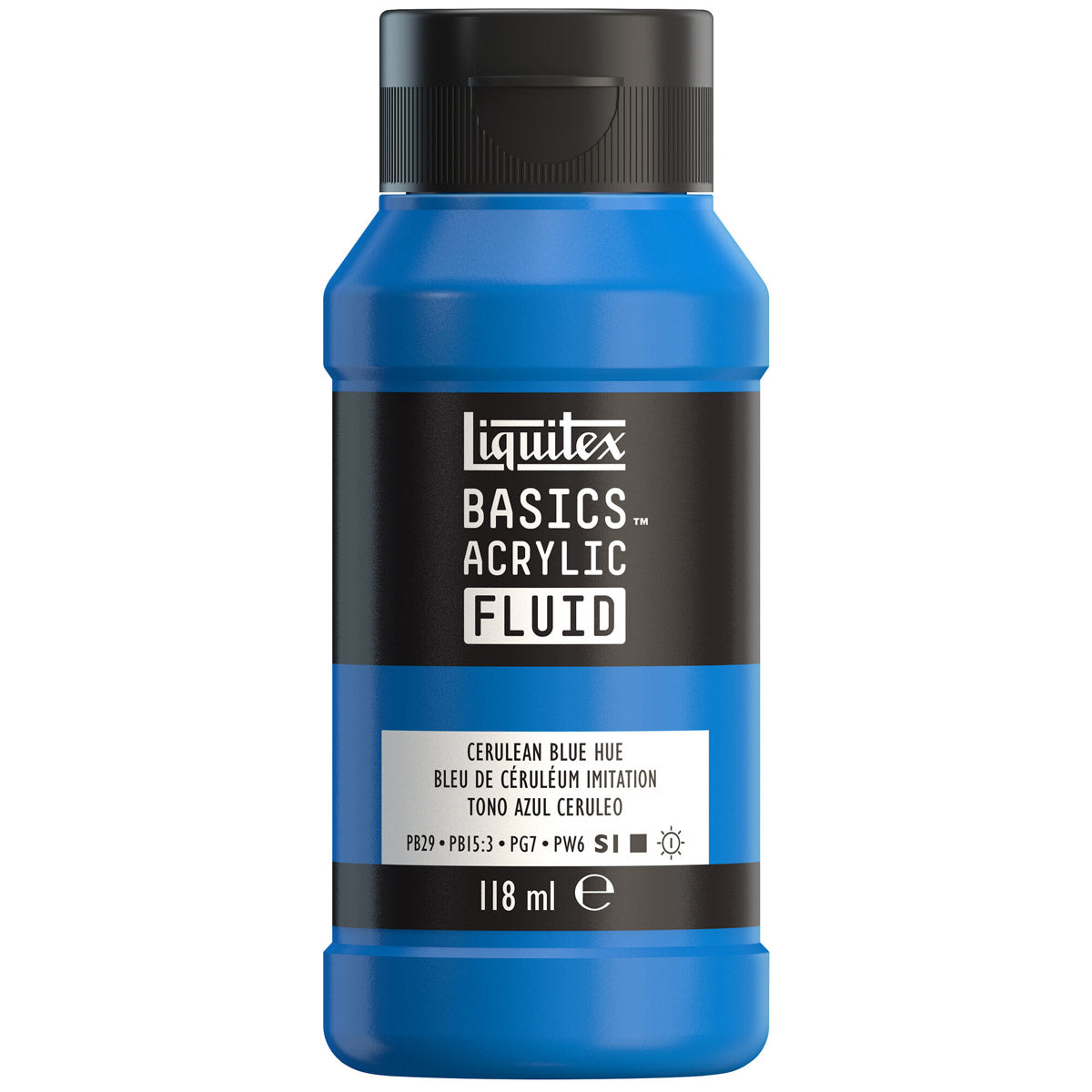 Liquitex Basics Fluid Acrylic 118ml - Cerulean Blue Hue S1